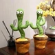 Танцующий кактус аккумуляторный поющий 120 песен с подсветкой Зеленый Dancing Cactus 3636KKTSRS-B (SH774102) - изображение 7