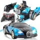 Машинка трансформер Bugatti Robot Car Синий радиоуправляемая (SH779332) - изображение 4