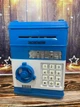 Дитяча скарбничка-сейф Number Bank c кодовим замком та купюроприймачем для паперових грошей та монет Блакитний - зображення 3