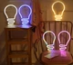 Настенный неоновый светильник ночник Лампочка Decoration Lamp (26х17 см, USB, 5 В, 3хАА, лампа) - Белая - изображение 3