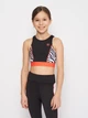 Детский спортивный топ для девочки Lemon Back To School Girl ZL2143401BSG 122 см Черный (5904705951382) - изображение 1