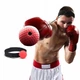 Тренажер мяч для бокса повязка на голову с мячиком Boxing Reflex Ball Красный - изображение 3