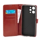 Чехол Idewei для Xiaomi Redmi 12 книжка кожа PU с визитницей коричневый - изображение 5