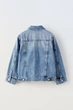Джинсова куртка дитяча Zara 6987/683 140 см Блакитний - зображення 2