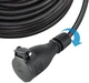 Розетка резиновая Electraline 16A/250V, с заземлением и крышкой, чорная (55080) - изображение 4