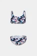 Купальник для девочек Arena TIE AND DYE BIKINI TOP белый, синий, мультиколор Дети 128 см 006206-500 - изображение 1