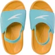 Шльопанці Speedo LEARN TO SWIM SLIDE IU розмір 23 блакито- помаранчевий взуття для моря, пляжу, басейну, плавання - зображення 3