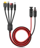Кабель для сонячних панелей MC-4 на XT60 / DC 5521 / 7909 / Anderson, 1м (AC-MC4-4in1-1m) - зображення 1