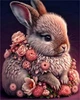 Алмазная мозаика алмазная выкладка Кролик в цветах 50x40 OG00508SB - изображение 1