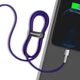 Кабель Baseus Cafule Series Metal Cable Type-C to Lightning PD 20W 1m CATLJK-A05 Purple - изображение 4