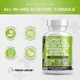 Премиальная добавка для здоровья кишечника Clean Nutraceuticals Slippery Elm 5000mg Psyllium Husk 2000mg Pre Probiotic Digestive Gut Health Supplement with Aloe Vera Cascara Sagrada 2000mg Marshmallow Root DGL Licorice Senna Extract Magnesium 90 капсул - зображення 6