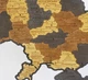 Карта Украины настенная средняя 3D объемная в коробке ручная работа 92.5*64.6 см Гранд Презент 12 - изображение 8