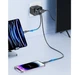 Зарядний пристрій Asometech 4 в 1 на 1 USB-C і 2 USB-A з розеткою чорний (73129643) - зображення 6