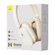 Бездротові накладні навушники Baseus Bowie H1 з шумопоглинанням creamy white - зображення 9