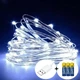Гирлянда нить Роса 30 LED 3м на батарейках + USB Белая - изображение 1