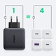Сетевое зарядное устройство UGREEN CD226 USB+3xUSB-C 100W QC4.0 PD3.0 GaN Tech with Cable Grey (90575) - изображение 5