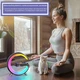 Настільна смарт гугл лампа нічник G-Smart RGB 15W Light Sound Machine з бездротовою зарядкою та Bluetooth колонкою Чорна - зображення 6