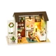 3D Румбокс кукольный дом конструктор DIY Cute Room 8008-D Гостиная с верандой и камином - изображение 1