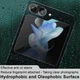 Захисне скло Tempered Glass 2.5D на заднюю камеру для Samsung Galaxy Z Flip5, Transparent - зображення 4
