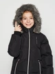 Детское зимнее пальто для девочки Lemon Outerwear Jesień Girl ZL3151101OJG-021 122 см Черное (5904986269428) - изображение 4