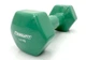 Гантель EasyFit 4 кг 1 шт з вініловим покриттям зелена цільна лита нерозбірна для фітнесу (SC4-0GR) - зображення 1