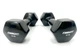 Гантель EasyFit 3 кг 1 шт з вініловим покриттям чорна цільна лита нерозбірна для фітнесу (SC1-5BL) - зображення 2