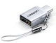Адаптер Ugreen OTG to USB 3.0 Type-C Silver White с карабином (US270) - изображение 1