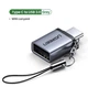 Адаптер UGREEN US270 OTG Type-C to USB 3.0 с карабином Space Gray (50283) - изображение 2