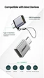 Адаптер Ugreen OTG з карабіном Type-C to USB 3.0 Space Gray (US270) - зображення 14