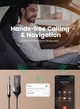 Bluetooth-адаптер UGREEN CM309 Bluetooth 5.3 автомобільний приймач AUX з мікрофоном Space Gray (70601) - зображення 8