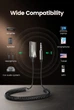 Bluetooth-адаптер UGREEN CM309 Bluetooth 5.3 автомобільний приймач AUX з мікрофоном Space Gray (70601) - зображення 5