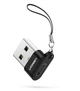 Адаптер Ugreen USB 2.0 to Type-C Black з карабіном (US280) - зображення 1
