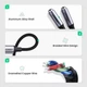 Переходник-разветвитель Ugreen USB Type-C to 2x3.5mm 25CM Black (AV144) - изображение 3