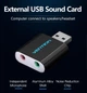Карта Vention звуковая внешняя USB AUX Black (VAB-S17-BK) - изображение 7