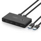 Коммутатор UGREEN US216 2 In 4 Out USB 3.0 Switch Box 1.5 м Black (30768) - изображение 1