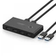 Комутатор Ugreen Switch Box Out USB 3.01.5 М 2 In 4 Black (30768) - зображення 15