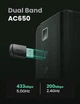WiFi-адаптер UGREEN USB AC650 5G/2.4G для ПК Mini Wireless двухдиапазонный (CM448) - изображение 11