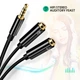 Переходник-разветвитель Ugreen Сплиттер 3.5mm AM to 3.5mm 2 AF Black (AV141) - изображение 9