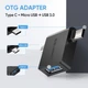 Перехідник Ugreen Адаптер Micro USB / Type-C to USB 3.0 OTG Black 2 в 1 (30453) - зображення 10