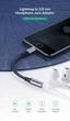 Переходник Ugreen кабель Lightning to 3.5 mm для наушников 10CM (US211) - изображение 12
