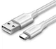 Кабель зарядный Ugreen Type-C 3A 0.25М Silver (US287) - изображение 2