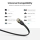 Патч корд Ugreen мережевий кабель 10 Гбіт\с Ethernet RJ45 Cat 7 плоский 1М Black (NW107) - зображення 13