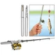 Міні вудка Fishing Rod кишенькова у формі срібляста ручки - зображення 5