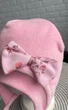 Утепленная весенняя шапочка для новорожденной девочки Rose 3-6 мес. (38-42 см) Lari Розовый - изображение 2