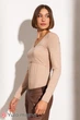 Cтильное боди для беременных и кормящих мам Fleur XL Юла Мама Бежевый NR-31.043 - изображение 2