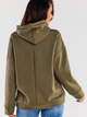 Bluza damska z kapturem kangurka Infinite You M223 S-M Khaki (5902360546158) - obraz 2