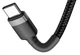 Кабель Baseus Cafule USB Type-C to USB Type-C 1м 3A PD 60W Black/Grey (CATKLF-GA91) - изображение 3