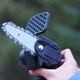 Мини аккумуляторная цепная пила UKC Mini Electric Chain Saw 1 24V Черный - изображение 2