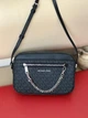 Сумка жіноча Michael Kors Jet Set Large Logo Crossbody Bag чорна (35S1GTTC9B) - зображення 1