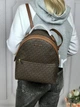 Рюкзак жіночий Michael Kors Sheila Medium Logo Backpack коричневий (35F3G6HB6B) - зображення 6